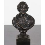 A small bronze bust of Shakespeare circa 1800,13cm tall