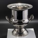 A silver plated champagne bucket