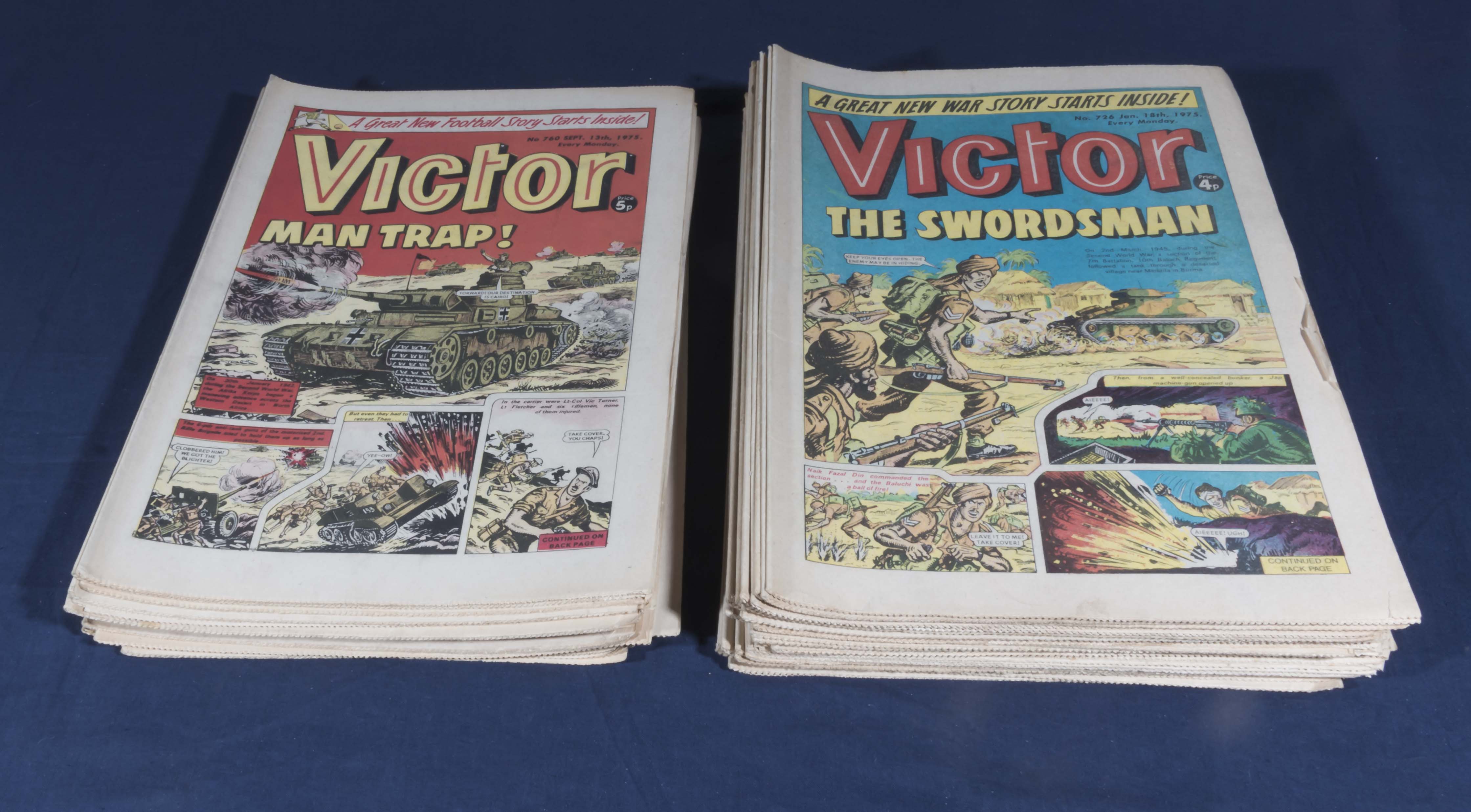 41 vintage Victor comics 1975