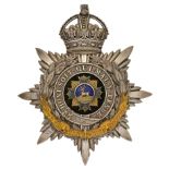 3rd (Militia) Battalion Bedfordshire Regiment Officer’s helmet plate circa 1901-08.