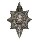 Worcestershire Regiment 1918 London hallmarked silver large badge.