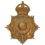 Royal Marine Light Infantry Edwardian OR’s helmet plate circa 1901-05.