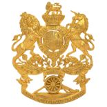 Scottish. Forfar & Kincardine Artillery Militia Victorian Officer’s helmet plate circa 1889-1900.A