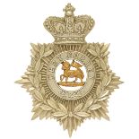 3rd (Militia) Bn Queen’s Royal West Surrey Regiment Victorian OR’s helmet plate circa 1881-1901. A