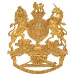 Royal Artillery Victorian OR’s helmet plate circa 1878-1901.A good die-stamped brass example.