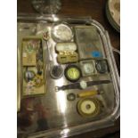 A mixed lot to include watches, pocket watches, a pair of 9ct gold cuff links, a note book and other