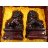 A pair of modern Chinese composition model lions