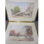 Sydney Foley - two watercolours entitled Tuileries Gardens, Paris and the other entitled White