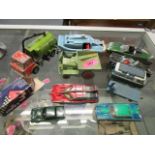 A group of Corgi and Dinky toys diecast model vehicles to include Spectrum Pursuit vehicles