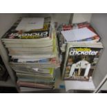 A selection of Wisden cricket magazines