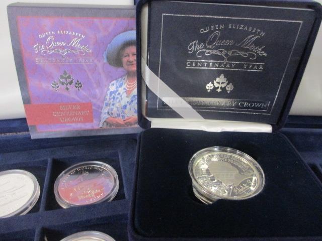 A Westminster silver proof set of twenty four Man in Flight coins, a five coin Masterpieces in - Image 3 of 5