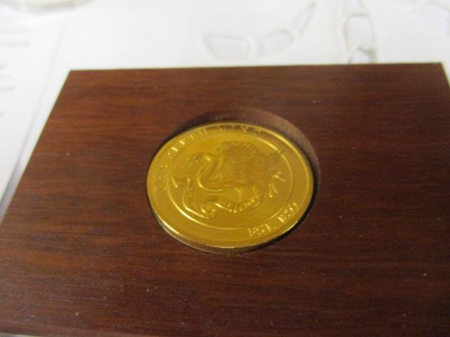 Two empty wooden Coronation proof coin presentation cases, a quantity of Golden Jubilee Sterling 925 - Image 6 of 7