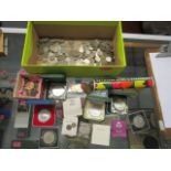 Coins to include 1977 Silver Jubilee silver commemorative coin, cased