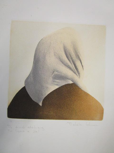 Michele Lehmann (Irish) - etching of a woman's head 9/25, signed and dedicated My First Etching to - Image 2 of 5