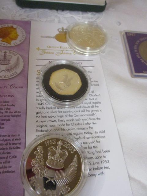 A 1983 Year of the Scout commemorative coin, mixed worldwide coinage and British silver proof - Image 3 of 7