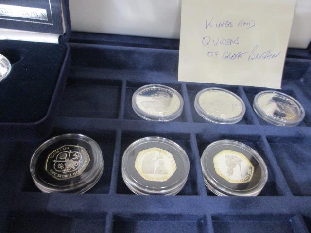 A Westminster silver proof set of twenty four Man in Flight coins, a five coin Masterpieces in - Image 4 of 5