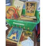 Mixed books to include a picture show annual, The Girls Budget, Helen Haywood Christmas Book and