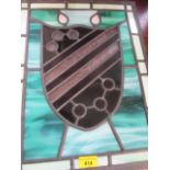 A stained glass panel