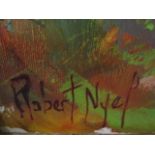Robert Nyel (1930-2016) - Landscape, oil on canvas, signed lower left corner, 18" x 21 1/2", mounted