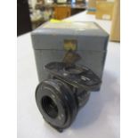 A WWII aircraft compass with box, type E2A