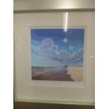 Ben Payne - Sunkissed Shores II, a giclee on paper, 12" x 12", limited edition 104/195, signed in