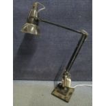 Herbert Terry & Sons, model 1227 anglepoise lamp, designed circa 1938, in black.