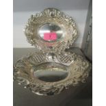 Henry Edwards, a pair of silver bon bon dishes, Birmingham 1971, 164.8g