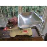 A set of mid 20th century weighing scales