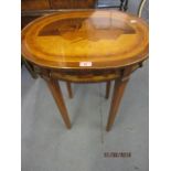 A modern continental inlaid occasional table