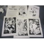 A collection of Ronald Hogan prints, some signed