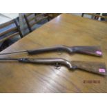 A BSA air rifle, serial number B58768, together with another air rifle, Webley Scott made in