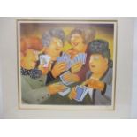 Beryl Cook - 'A Full House', six colour, limited edition offset lithograph 317/650, signed in pencil