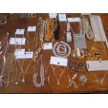 A quantity of modern high street jewellery, some new with original packaging, to include Top Shop