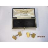 A pair of 9ct gold cufflinks, 7.3g