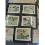 After Cecil Aldin - a group of five early 20th century sporting prints published by Lawrence and