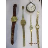 An Omega de Ville wristwatch and others, together with a silver J G Graves pocket watch