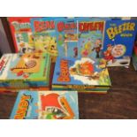A quantity of retro children's comic annuals to include Beano, Beezer and Dandy books