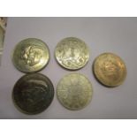 Miscellaneous crowns to include a 1977 Silver Jubilee coin