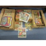 A large selection of 1980s and 1990s comics to include Eagle, Battle and The Beano