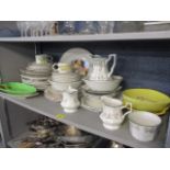 Assorted dinner items to include mainly Midwinter Stonehenge, also Johnson Bros, Beswick and