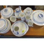 A Royal Doulton Cranbourne dinner service to include vegetable tureens