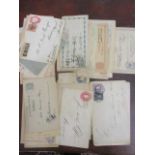 A collection of letters, postcards and envelopes
