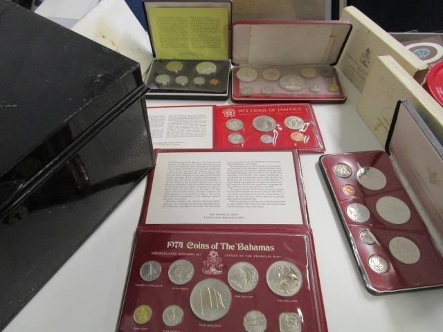 A cased Franklin Mint Commonwealth of the Bahama Islands proof set, with certificate of - Image 2 of 8