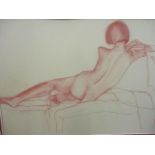 F M Eadon - a pastel of a nude, signed and dated 2002 to the lower left hand corner, framed (