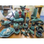 A collection of Blue Mountain pottery