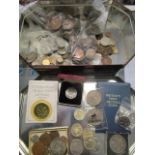 Coins to include Crowns, pennies, two-shillings and others