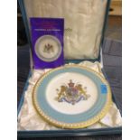 A Spode commemorative plate 'The Imperial Plate of Persia' in original box