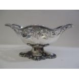 An Edwardian silver bowl, by James Deakin & Sons, Birmingham 1906 with a wavy rim and pierced