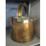 An early 20th century Arts & Crafts copper bucket, 14" h