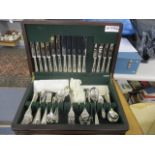 A canteen of Butler silver plated cutlery